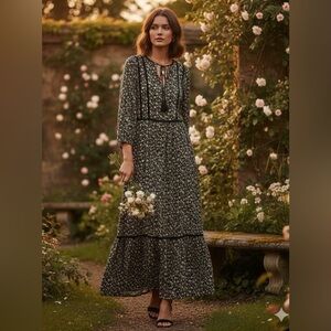 Maxi Romantic dress size XS like new very soft fabric